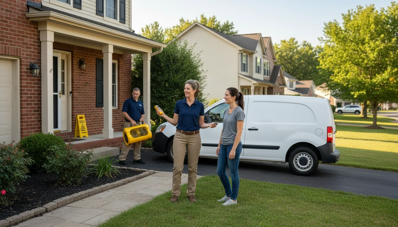 Residential water damage restoration in Forest Acres, SC